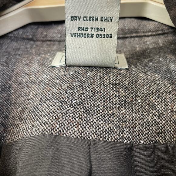 Vintage LL Bean Womens Barn Jacket Faux Suede Collar Wool Silk Blend Chore 18 - Picture 11 of 12